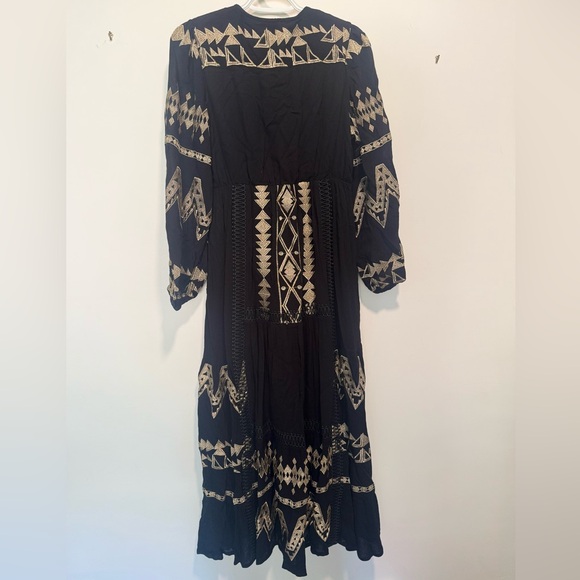 Hale Bob Fallin Embroidered Maxi Dress in Black - Picture 7 of 12